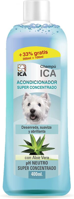 ICA CHP36 Champú Acondicionador con Aloe Vera para Perros