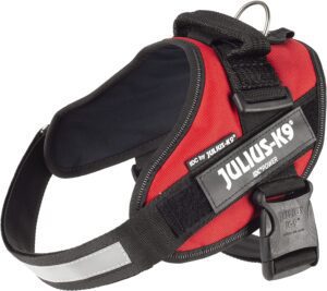 JULIUS-K9 IDC Arnés para perros, talla 0/M, 58–76 cm, peso 14-25 kg, Rojo,