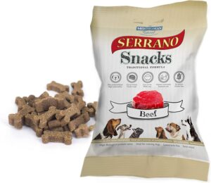 Mediterranean Natural - Snacks Serrano para perros, Buey, 100 g, 1 unidad